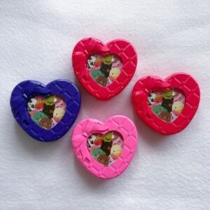 Squishmallow Squishalongs Heart Valentines Day Carrying Case Containers